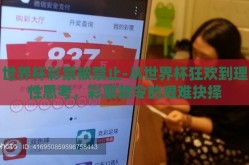 世界杯彩票被禁止-从世界杯狂欢到理性思考，彩票禁令的艰难抉择