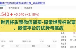 世界杯彩票微信能买-探索世界杯彩票，微信平台的优势与挑战