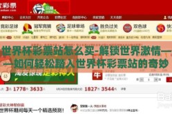 世界杯彩票站怎么买-解锁世界激情——如何轻松踏入世界杯彩票站的奇妙之旅