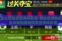 怎么在线买世界杯彩票-轻松在线购彩，全攻略指南如何买世界杯彩票