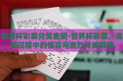 世界杯彩票兑奖金额-世界杯彩票，追梦征程中的惊喜与激烈兑奖瞬间