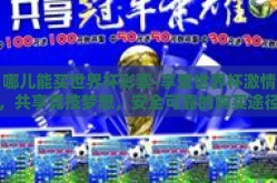哪儿能买世界杯彩票-享受世界杯激情，共享竞技梦想，安全可靠的购买途径揭秘