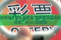 世界杯了怎么买彩票-世界杯彩票购彩指南，从入门到精通