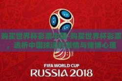 购买世界杯彩票中国-购买世界杯彩票，透析中国球迷的激情与赌博心理