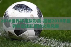 2018世界杯足球彩票-揭秘2018年世界杯足球彩票的火热风暴