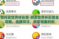 如何买世界杯彩票-购买世界杯彩票全攻略，合理投注，乐享观赛时刻