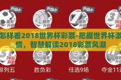 怎样看2018世界杯彩票-把握世界杯激情，智慧解读2018彩票风潮