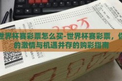世界杯赛彩票怎么买-世界杯赛彩票，你的激情与机遇并存的购彩指南