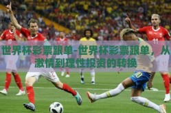 世界杯彩票跟单-世界杯彩票跟单，从激情到理性投资的转换