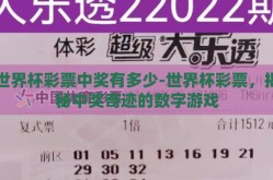 世界杯彩票中奖有多少-世界杯彩票，揭秘中奖奇迹的数字游戏