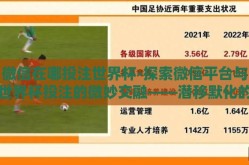 微信在哪投注世界杯-探索微信平台与世界杯投注的微妙交融——潜移默化的数字生活