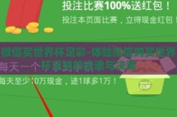 微信买世界杯足彩-体验微信购买世界杯足球的逃逸与决策