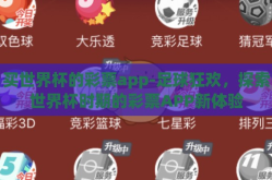 买世界杯的彩票app-足球狂欢，探索世界杯时期的彩票APP新体验