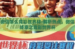 微信怎么竞彩世界杯-解析热点，微信终章之竞彩世界杯