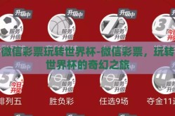 微信彩票玩转世界杯-微信彩票，玩转世界杯的奇幻之旅