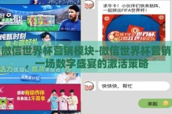 微信世界杯营销模块-微信世界杯营销，一场数字盛宴的激活策略