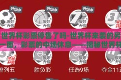 世界杯彩票停售了吗-世界杯来袭的另一面，彩票的中场休息——揭秘世界杯彩票停售背后的原因与影响