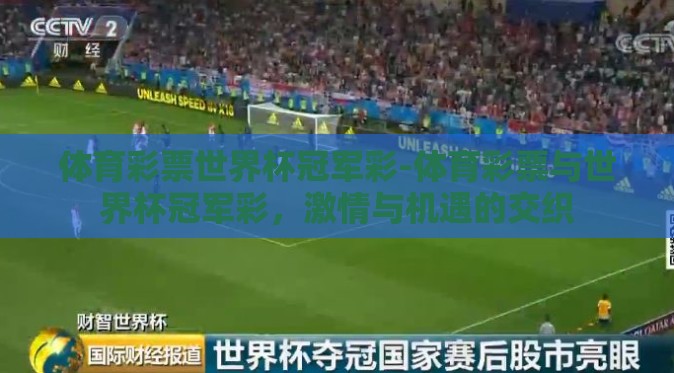 体育彩票世界杯冠军彩-体育彩票与世界杯冠军彩，激情与机遇的交织