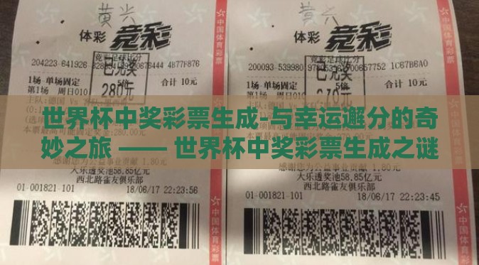 世界杯中奖彩票生成-与幸运邂分的奇妙之旅 —— 世界杯中奖彩票生成之谜 世界杯中奖彩票生成-与幸运邂分的奇妙之旅 —— 世界杯中奖彩票生成之谜