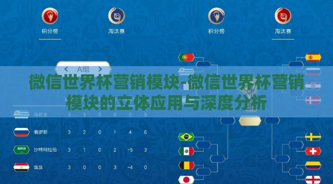 微信世界杯营销模块-微信世界杯营销模块的立体应用与深度分析 微信世界杯营销模块-微信世界杯营销模块的立体应用与深度分析