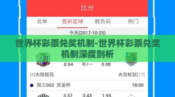 世界杯彩票兑奖机制-世界杯彩票兑奖机制深度剖析 世界杯彩票兑奖机制-世界杯彩票兑奖机制深度剖析