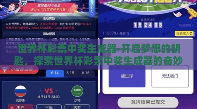 世界杯彩票中奖生成器-开启梦想的钥匙，探索世界杯彩票中奖生成器的奇妙之旅