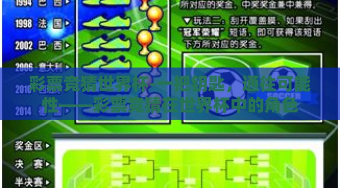 彩票竞猜世界杯-一把钥匙，通往可能性——彩票竞猜在世界杯中的角色