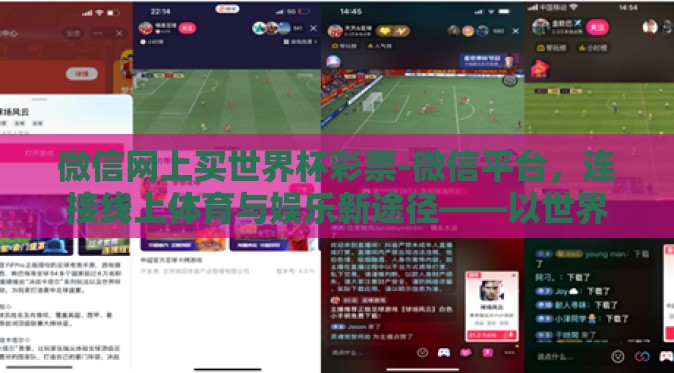微信网上买世界杯彩票-微信平台，连接线上体育与娱乐新途径——以世界杯彩票为例