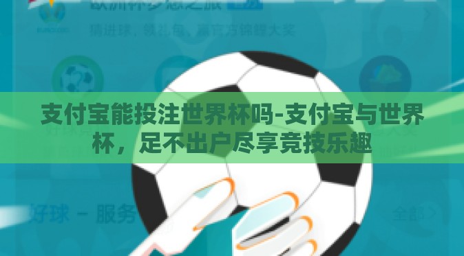 支付宝能投注世界杯吗-支付宝与世界杯,足不出户尽享竞技乐趣 支付宝能投注世界杯吗-支付宝与世界杯,足不出户尽享竞技乐趣
