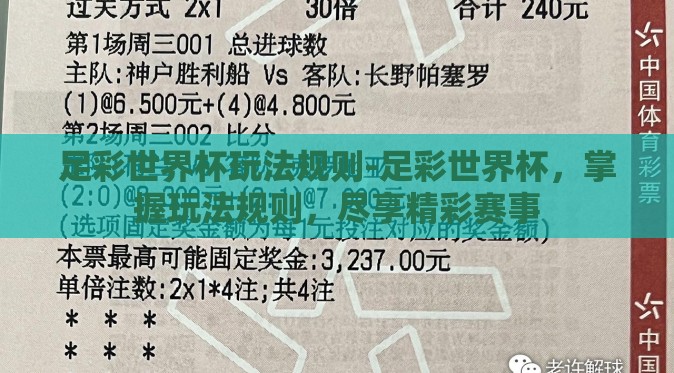 足彩世界杯玩法规则-足彩世界杯,掌握玩法规则,尽享精彩赛事 足彩世界杯玩法规则-足彩世界杯,掌握玩法规则,尽享精彩赛事