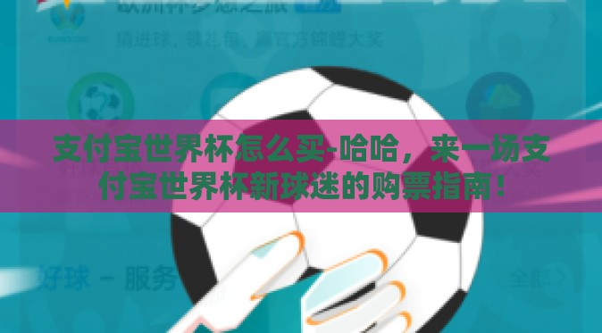 支付宝世界杯怎么买-哈哈,来一场支付宝世界杯新球迷的购票指南! 支付宝世界杯怎么买-哈哈,来一场支付宝世界杯新球迷的购票指南!