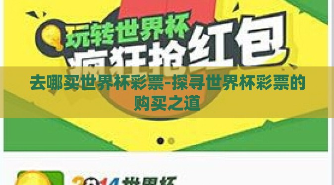 去哪买世界杯彩票-探寻世界杯彩票的购买之道