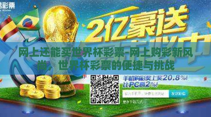 网上还能买世界杯彩票-网上购彩新风尚，世界杯彩票的便捷与挑战