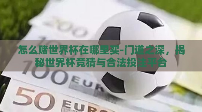 怎么赌世界杯在哪里买-门道之深，揭秘世界杯竞猜与合法投注平台