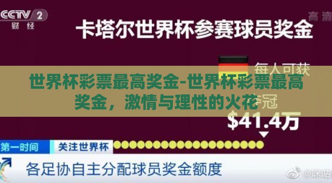 世界杯彩票最高奖金-世界杯彩票最高奖金，激情与理性的火花
