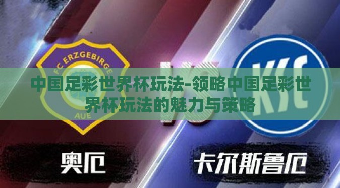 中国足彩世界杯玩法-领略中国足彩世界杯玩法的魅力与策略